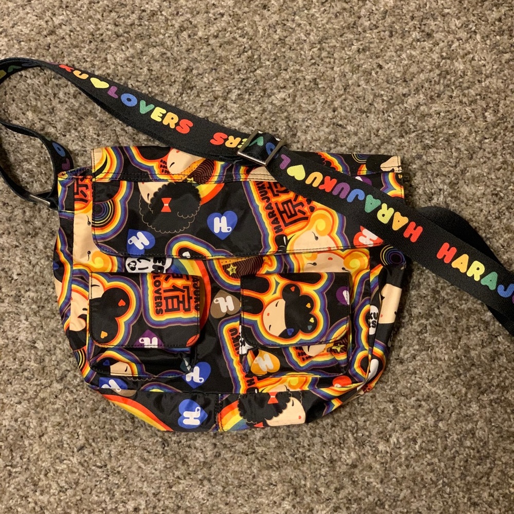 Harajuku rainbow cross body bag
